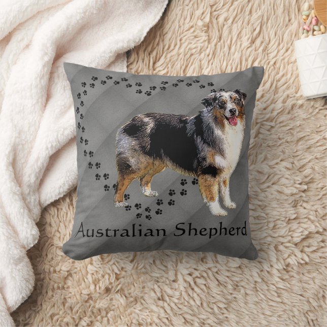 Australian shepherd Anpassade Kudde (Filt)