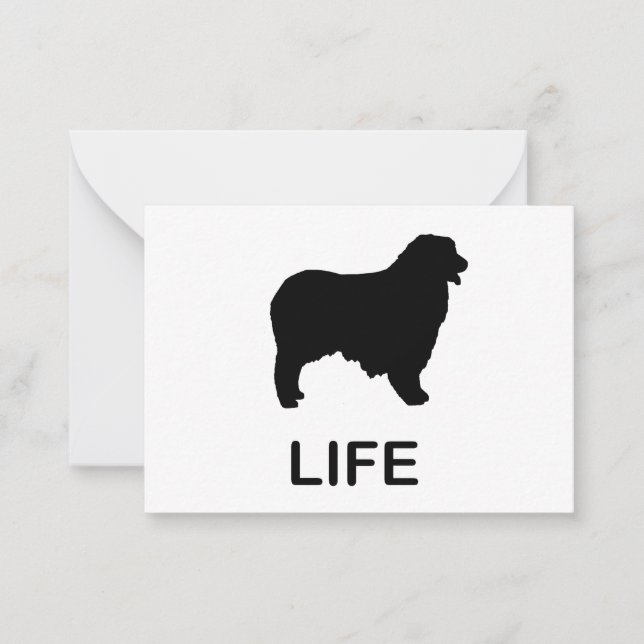 australian shepherd anteckningskort (Framsida)