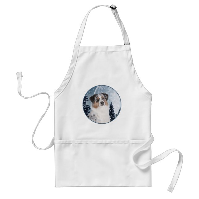 Australian shepherd Apron Förkläde (Framsidan)