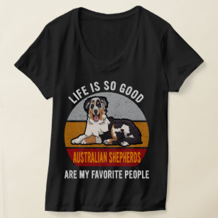 Australian shepherd är mitt favoritfolk Dogmamma T Shirt