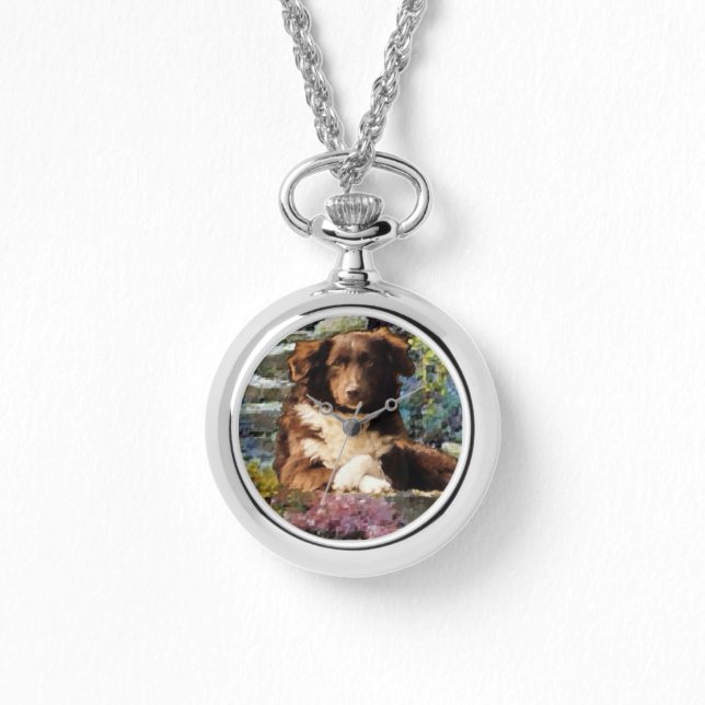 Australian shepherd Art Armbandsur (Framsida)
