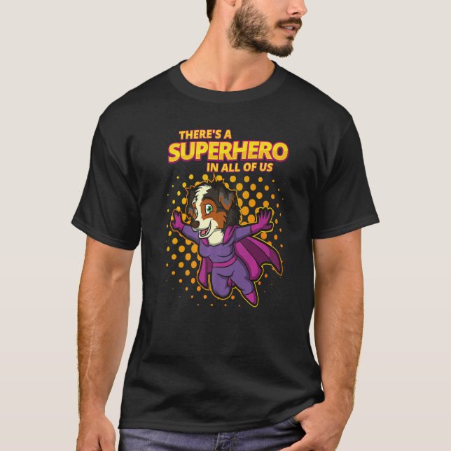 Australian shepherd Aussi Hund aveln 8 T Shirt (Framsida)