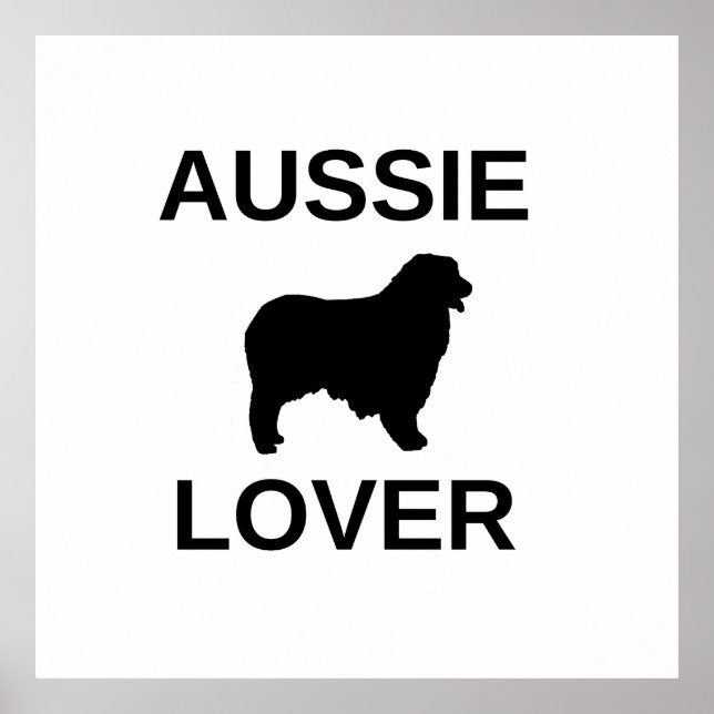 australian shepherd aussie älskare poster (Framsidan)