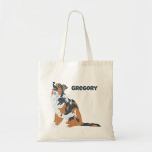 Australian shepherd Aussie Hund Barking Tygkasse