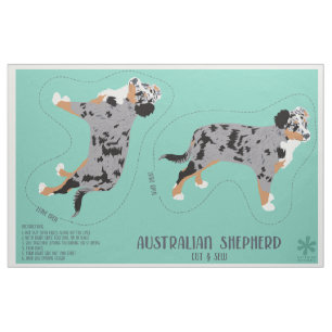 Australian shepherd Aussie Hund cut and Sew Tyg
