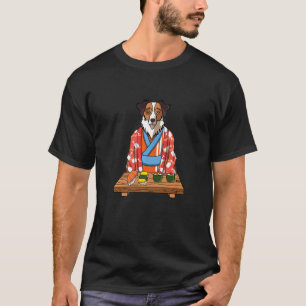 Australian shepherd Aussie Hund Kimono Japanska fo T Shirt