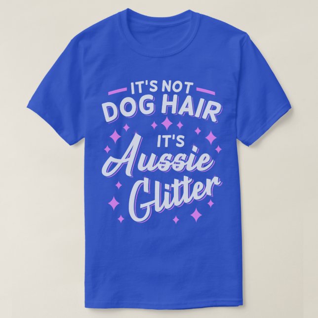 Australian shepherd Aussie Hund Mamma Glitter T Shirt (Design framsida)