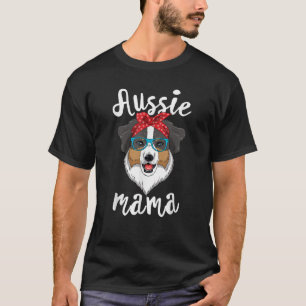 Australian shepherd Aussie Mamma Puppy Mamma Hund T Shirt