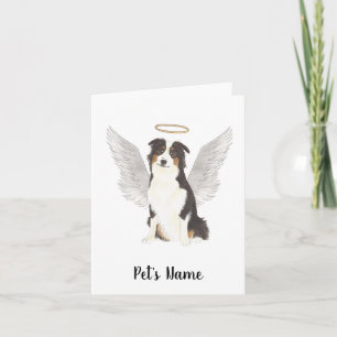 Australian shepherd Aussie Sympathy Memorial Kort