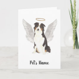 Australian shepherd Aussie Sympathy Memorial Kort
