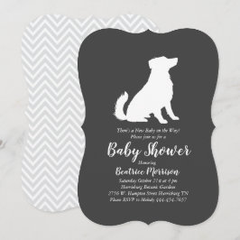 Australian shepherd Baby Shower Gender Neutral Inbjudningar