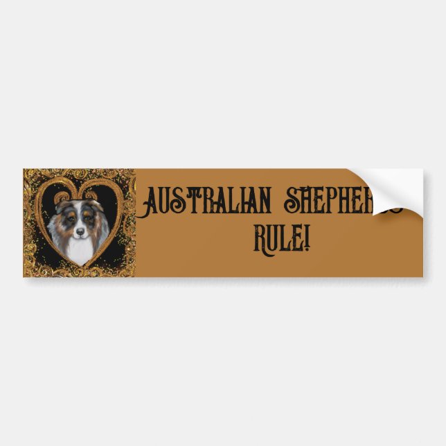 Australian Shepherd   Bildekal (Framsidan)