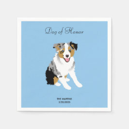 Australian shepherd Bröllop Cocktail Napkins Pappersservett