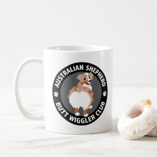 Australian shepherd Butt Wigglers Klubb - Red Merl Kaffemugg