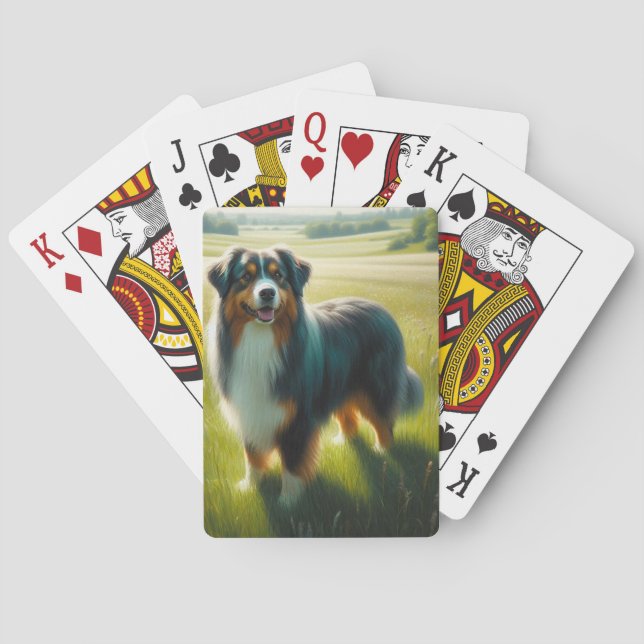 Australian Shepherd Casinokort (Baksidan)