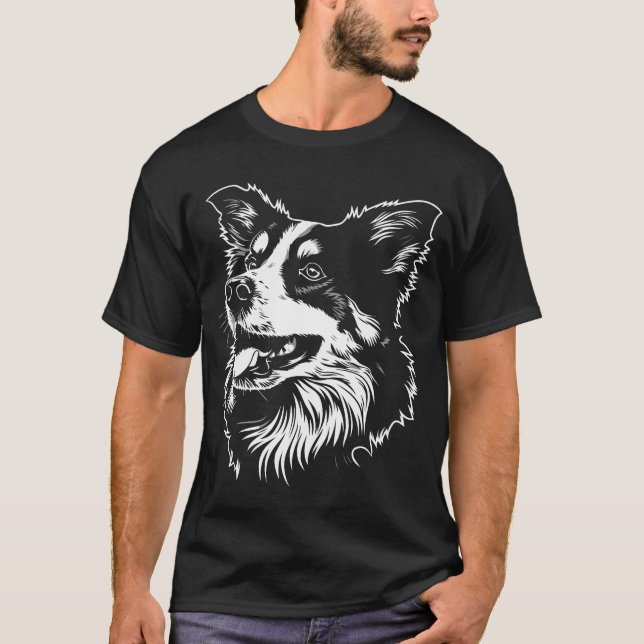 Australian Shepherd Dog [00307] T-Shirt (Framsida)