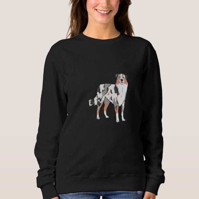 Australian Shepherd Dog Funny Design Premium T Shirt (Framsida)