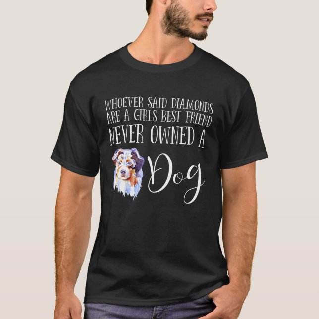 Australian Shepherd  Dog Love Miniature Love My Au T Shirt (Framsida)