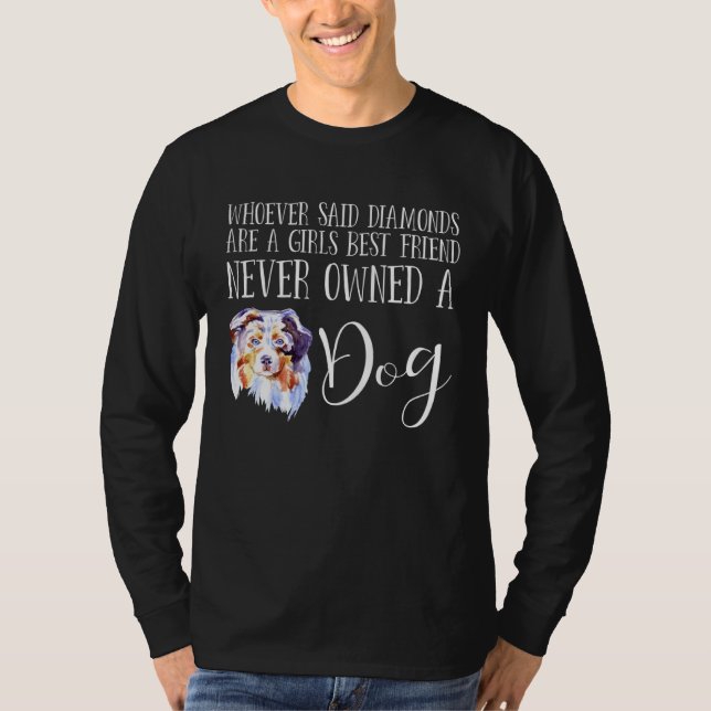 Australian Shepherd  Dog Love Miniature Love My Au T Shirt (Framsida)