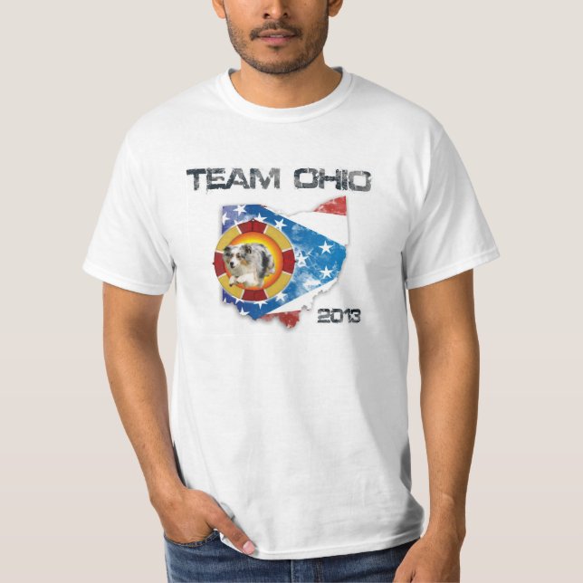 Australian shepherd"Elijah" T-tröja Tee (Framsida)