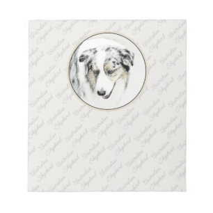 Australian shepherd-färg - originalbild av Hund Anteckningsblock