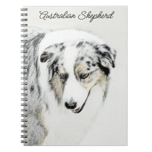 Australian shepherd-färg - originalbild av Hund Anteckningsbok