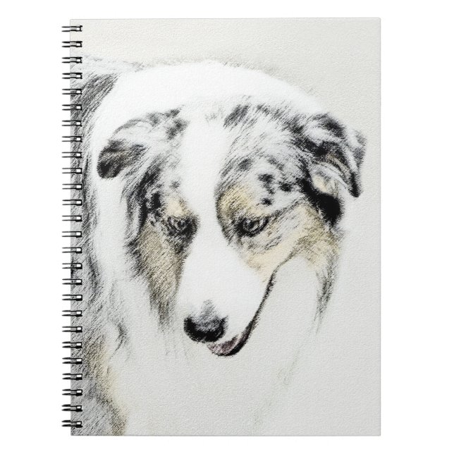 Australian shepherd-färg - originalbild av Hund Anteckningsbok (Framsidan)