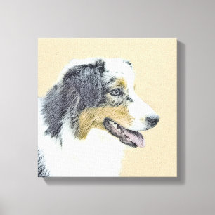 Australian shepherd-färg - originalbild av Hund Canvastryck