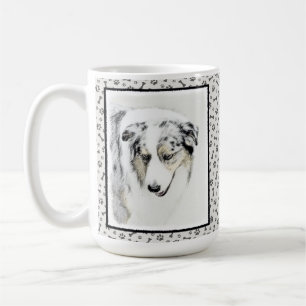 Australian shepherd-färg - originalbild av Hund Kaffemugg