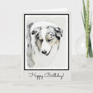 Australian shepherd-färg - originalbild av Hund Kort