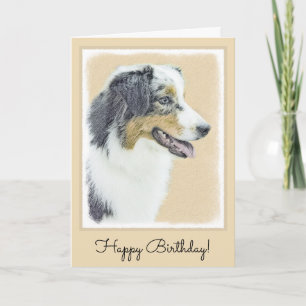 Australian shepherd-färg - originalbild av Hund Kort