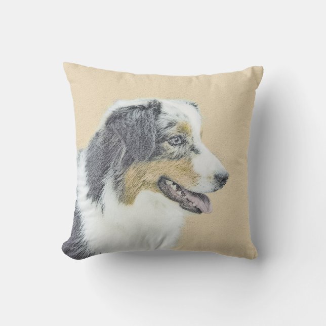 Australian shepherd-färg - originalbild av Hund Kudde (Framsida)