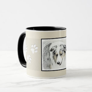 Australian shepherd-färg - originalbild av Hund Mugg
