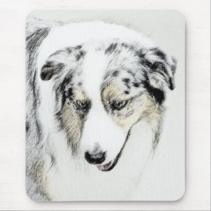 Australian shepherd-färg - originalbild av Hund Musmatta