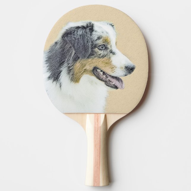 Australian shepherd-färg - originalbild av Hund Pingisracket (Framsidan)