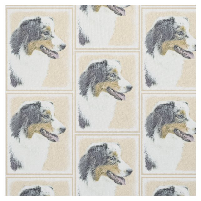 Australian shepherd-färg - originalbild av Hund Tyg (Provkarta)