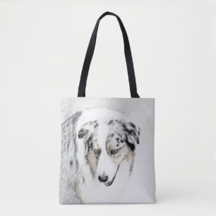 Australian shepherd-färg - originalbild av Hund Tygkasse