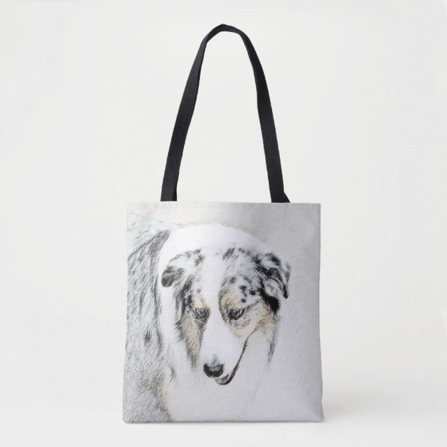 Australian shepherd-färg - originalbild av Hund Tygkasse (Framsida)