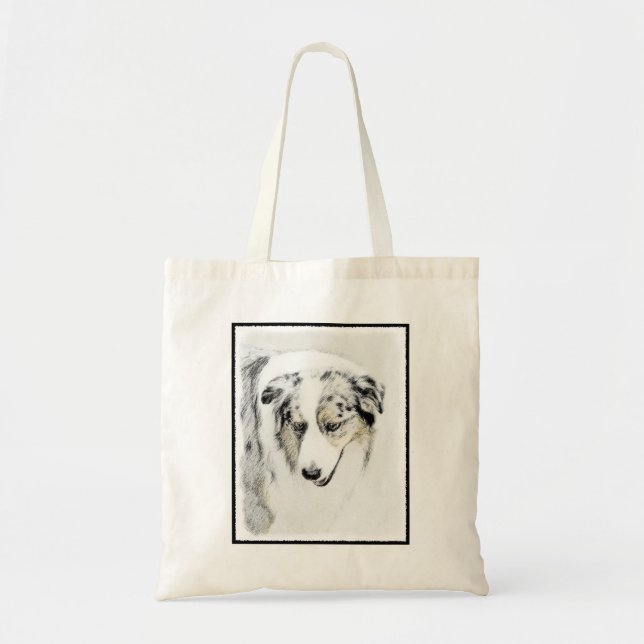 Australian shepherd-färg - originalbild av Hund Tygkasse (Framsidan)