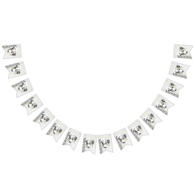 Australian shepherd-färg - originalbild av Hund Vimplar (Alla)