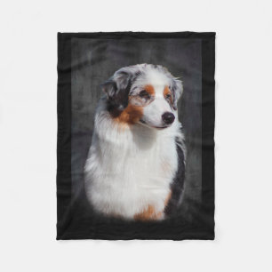 Australian shepherd fleecefilt