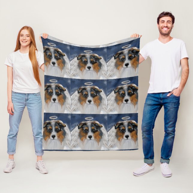 Australian Shepherd Fleecefilt (På plats)