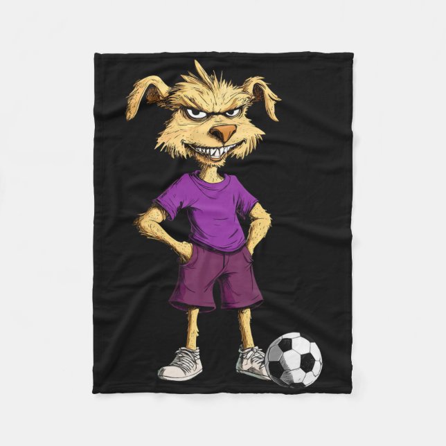 Australian Shepherd Football _3  Fleecefilt (Framsidan)