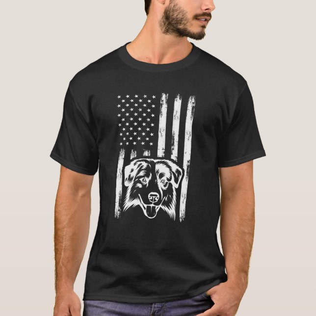 Australian shepherd Förenta staterna, Amerikanska  T Shirt (Framsida)