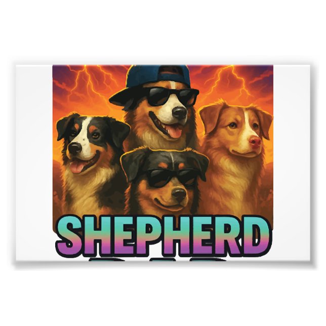 Australian Shepherd Fototryck (Framsidan)
