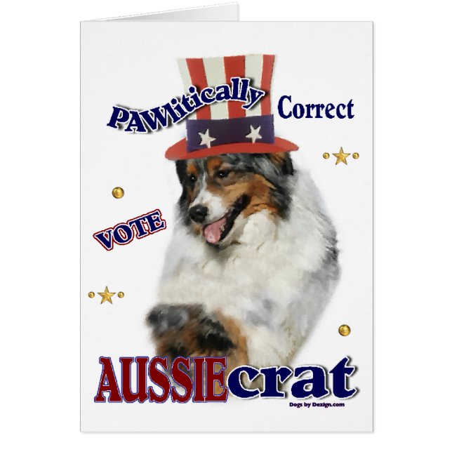 Australian shepherd Gifts Hälsningskort (Framsidan)
