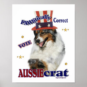 Australian shepherd Gifts Poster