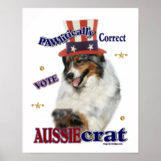 Australian shepherd Gifts Poster (Framsidan)
