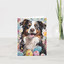 Australian shepherd Glad påsk Kort