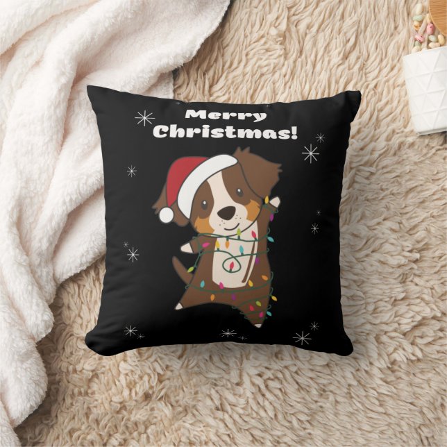 Australian shepherd God jul Winter Kudde (Filt)